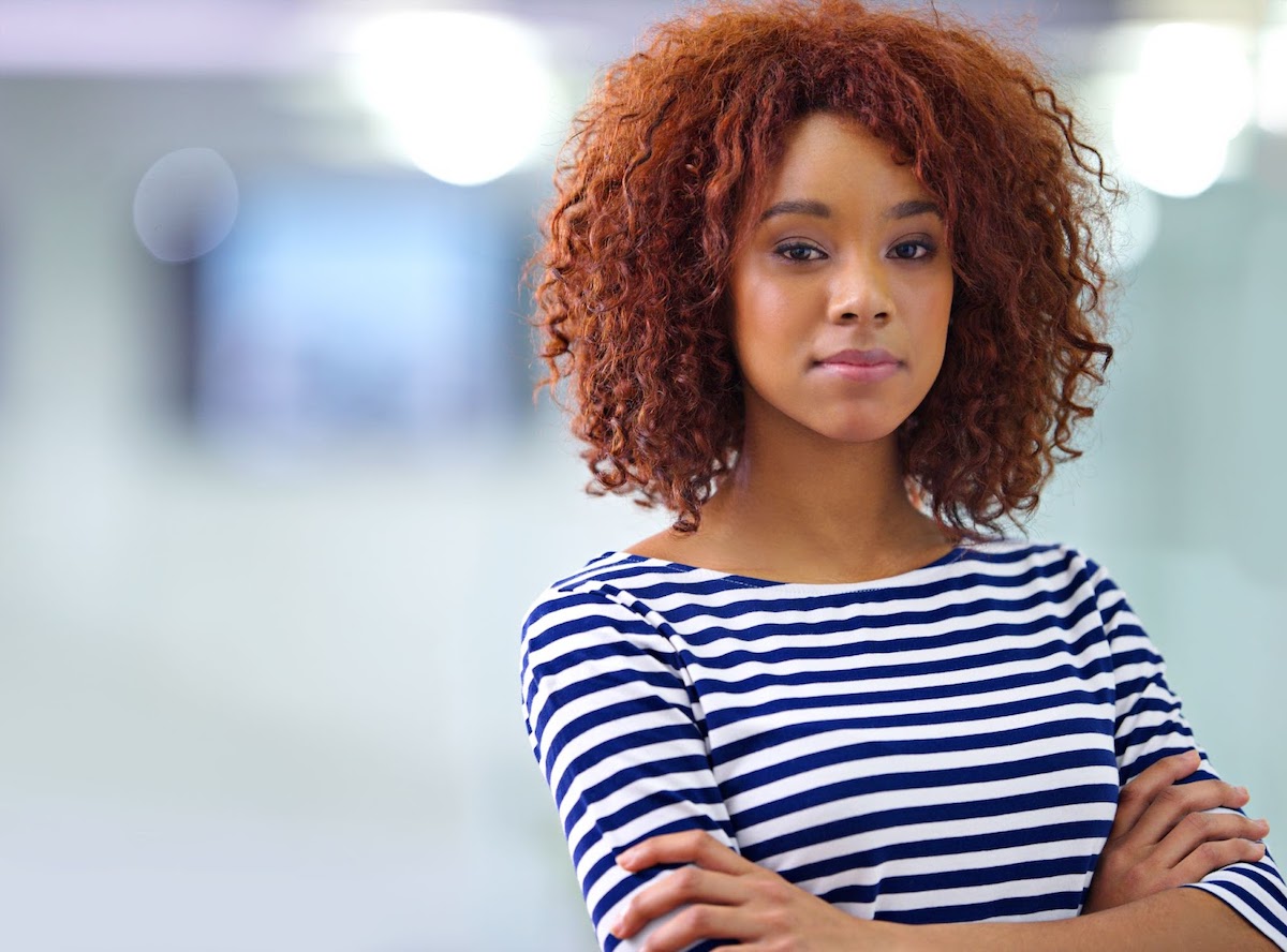 Confident woman at an all women’s health center.